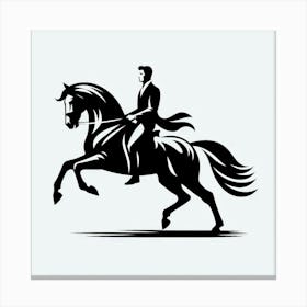 A man riding a horse 1 Canvas Print