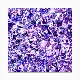 Abstract Purple And White Swirls Canvas Print