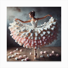 Marshmallow Ballerina 6 Canvas Print