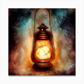 Halloween Lantern Canvas Print