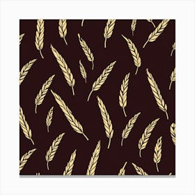 Gold Wheat Art Print Canvas Print