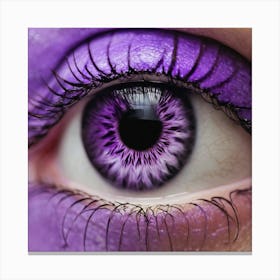 Purple Eye 5 Canvas Print