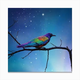 A bird on a tree branch Canvas Print