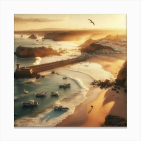 Sunset In Portugal 1 Canvas Print