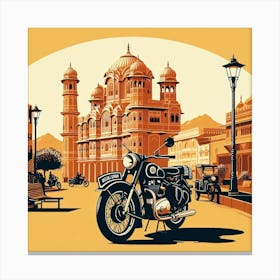 Jaipur, India. Vintage  Canvas Print