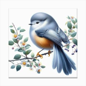 Bird On A Branch 2 Canvas Print