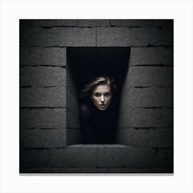 Woman In The Window Canvas Print