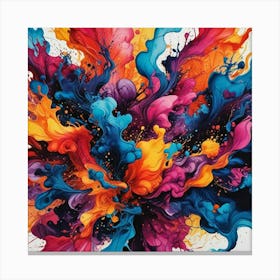 Colorful Splash 3 Canvas Print