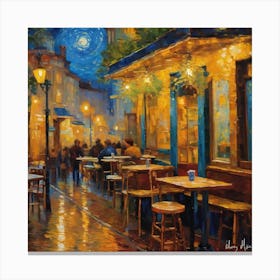 Night In Paris Canvas Print