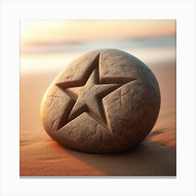 Star On The Beach Canvas Print