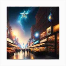 Christmas In The City Canvas Print