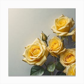 Yellow Roses 9 Canvas Print