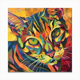 Kisha2849 Bengal Cat Colorful Picasso Style Full Page No Negati D9a4c8e1 3a32 473c Ba76 D40bdc089b4f Canvas Print