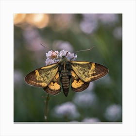 Moth Photo Canvas Print