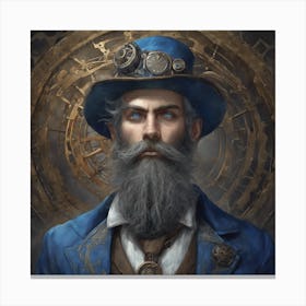 Steampunk Portrait Canvas Print
