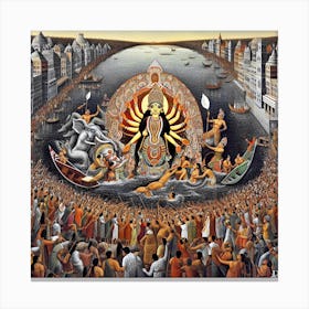 Durga Immersion 7 Canvas Print