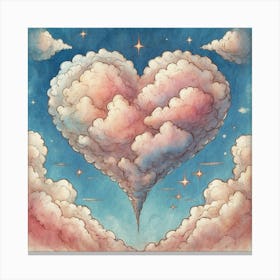 Heart Of Clouds Canvas Print