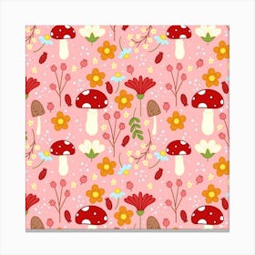 Floral Surface Pattern Design Canvas Print