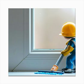 Window Cleaning Canvas Print