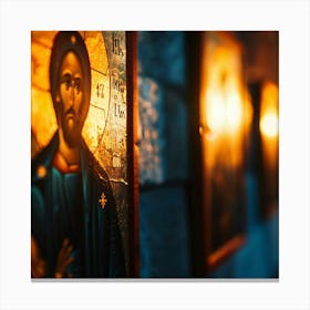 Icon Of Jesus Canvas Print