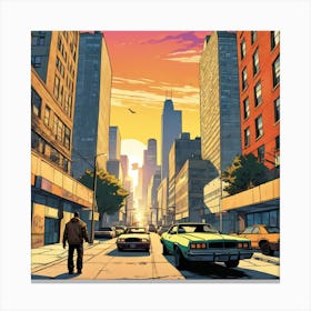 Cityscape 4 Canvas Print