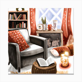 Cozy Living Room Canvas Print