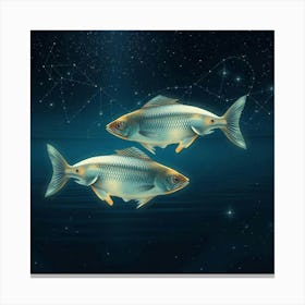 Two Fish In The Sea Canvas Print