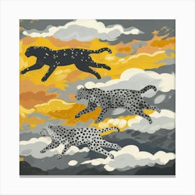 Cheetahs In The Sky 3 Canvas Print