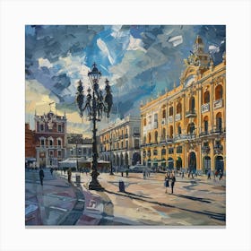 Plaza De Las Palmas Canvas Print