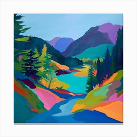 Colourful Abstract Olympic National Park Usa 2 Canvas Print
