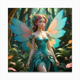 Fairy In The Forest 9 Canvas Print