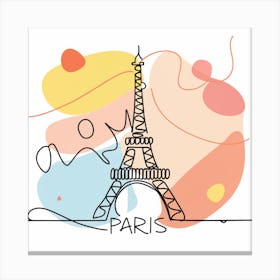 Paris Eiffel Tower 13 Canvas Print