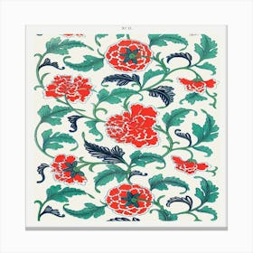 Turkish Floral Pattern Canvas Print