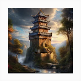 Chinese Tower 1 Canvas Print