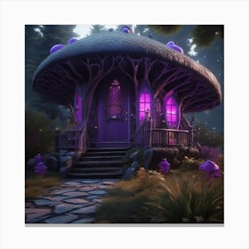 Mushroom House Gothic 1 Canvas Print
