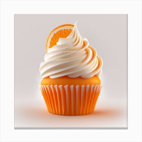 Orange Cupcake Canvas Print