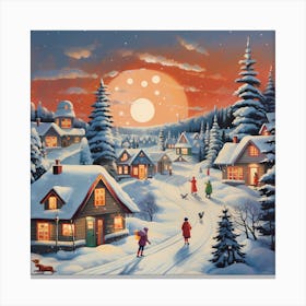 Ivory Echoes of Yuletide Canvas Print