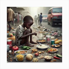 Hunger Child Wall Art Print Canvas Print