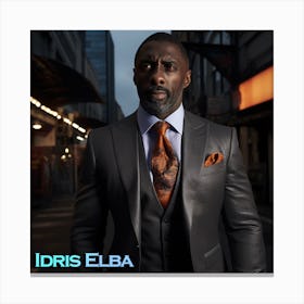 Idris Elba 1 Canvas Print