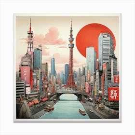 Tokyo Skyline Canvas Print