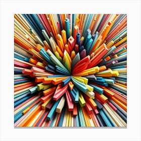 Colorful Styrofoam Canvas Print