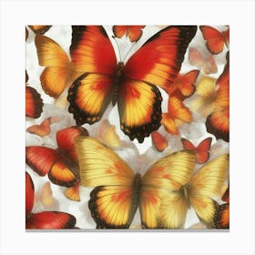 Many Butterflies Canvas Print