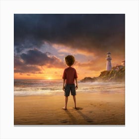 Make A Disney Movie Poster A Man Standing On Th Canvas Print