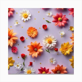 Flowers Stock Videos & Royalty-Free Footage 5 Canvas Print