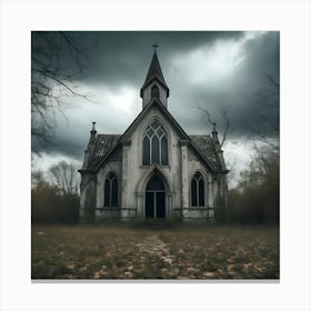 Haunted Church 9 Canvas Print