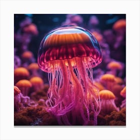 Beautiful Jelly Fish Canvas Print