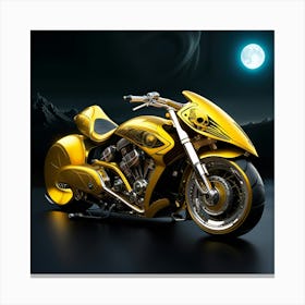 Futuristic Motorcycle Canvas Print