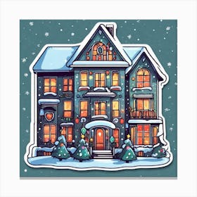 Christmas House 144 Canvas Print