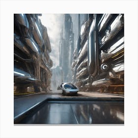 Futuristic City 339 Canvas Print