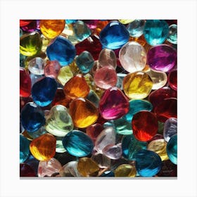 Colorful Glass Beads Canvas Print